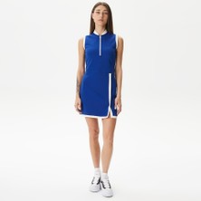 Lacoste Kadın Flare Fit Lacivert Elbise