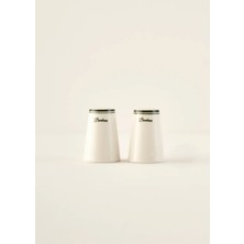 Bella Maison Bonheur Porselen Tuzluk-Biberlik Seti Yeşil (8 Cm)