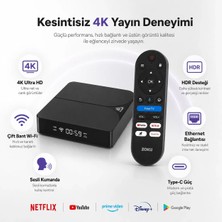 PELL C8 Android TV Box Ultra HD 4K, 10K HDR Destekli Akıllı Media Player