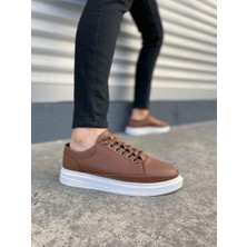 JET-0535 Prime Bağcıklı Cilt Erkek Günlük Sneaker Ayakkabı Cbt - Taba