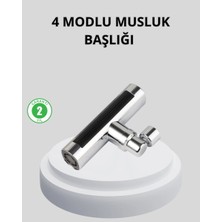 Herşey Trend 360° Dönebilen Musluk Başlığı 4 Fonksiyonlu Su Tasarruflu ve Dayanıklı