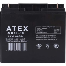 AyrStore Atex AX12-18 12V 18AH Akü