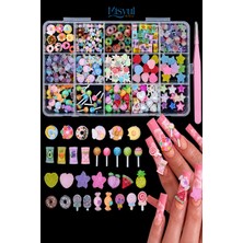 Misyul Tırnak Süsleme Sweet Pop Charm Seti, Nail Art Tırnak Süslemesi