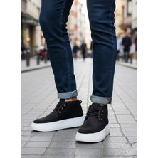 Ebrus Trend ET0550 İçi Kürklü Bağcıklı Siyah Erkek Tarz Spor Bot