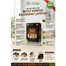 Dexe Saç Boyama Şampuanı Koyu Kahve 25 ml x 10 Şase | Doğal Görünümlü Koyu Kahve