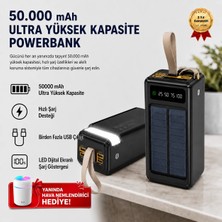 Hızlı Store B07 50000 mAh Ultra Yüksek Kapasiteli Powerbank | Süper Hızlı Şarj, Çoklu Çıkış, LED Ekran, Tüm Cihazlarla Uyumlu Taşınabilir Şarj Cihazı