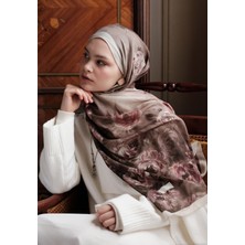 Fresh Scarfs Marielle Desenli Pamuk Viskon Şal Bej