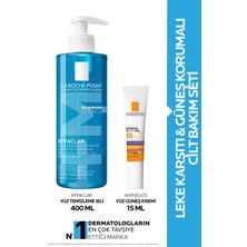 La Roche-Posay Güneş Korumalı Cilt Bakım Seti : Effaclar Yüz Temizleme Jeli 400ml & Anthelios Uvmune Anti Dark Spots Fluid Yüz Güneş Kremi 15ml