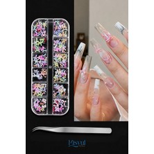 Misyul Tırnak Süsleme Renkli Kurdele Charm Seti, Nail Art Tırnak Süslemesi