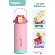 Vagonlife 750ML Çelik Termos Pembe VGN-1108