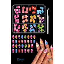 Misyul Tırnak Süsleme Candy Pop Charm Seti, Nail Art Tırnak Süslemesi
