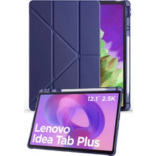 Nezih Case Lenovo Idea Tab Plus 12.1 Inç Uyumlu Tri-Folding Kalem Bölmeli Uyku Modlu Akıllı Kılıf