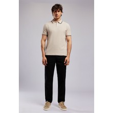 Lee Cooper BRAT Erkek Regular Fit Basic Polo Yaka T-Shirt Beyaz