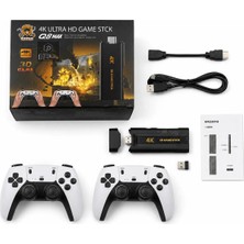 Mini More Q8 Max 4K Ultra Hd Retro Oyun Konsolu - 40+ Emülatör 48.000+ Oyunlu Game Stick
