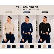 Rd Misstanbul Collection Bisiklet Yaka 3'lü Bayan Badi