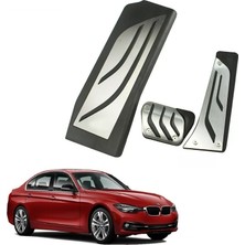 Bezos Bmw 1 3 5 Serisi F20 F30 F31 F32 F33 F34 F36 Uyumlu M Sport Geçme Otomatik Pedal Seti  Siyah Krom