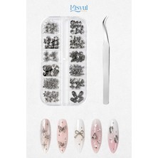 Misyul Tırnak Süsleme Metal Charm Seti, Nail Art Tırnak Süslemesi