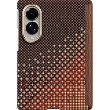Galaxy Z Fold 8 Uyumlu Kılıf M-Safe Özellikli Raptic Aramid Skinpro Serenity Serisi Kapak Kahverengi