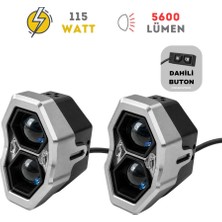 Knmaster Smoke 115W Motosiklet LED Sis Farı