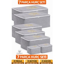 Umbellatum Hurç Organizer Seti 7 Parça | 2 Mega 3 Büyük 2 Küçük | Baza Altı & Dolap Içi Düzenleyici
