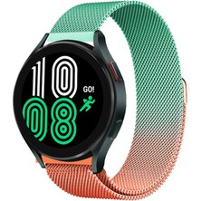 Bezos Watch 20MM Metal Mıknatıslı Kordon - Turuncu-Yeşil