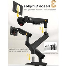 Die Grup Çift Kol Monitör Standı, 17-32 Inch, 2-9 kg