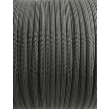 Die Grup 10 Metre Uzunlu 4mm Kalınlığında Siyah Paracord Outdoor Ipi, 7 Çekirdekli