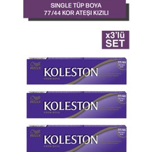 Wella Koleston Single Tüp Boya 77/44 Kor Ateşi Kızılı 3x