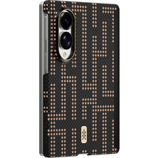 Galaxy Z Fold 8 Uyumlu Kılıf M-Safe Şarj Özellikli Raptic Aramid Skinpro Serisi Karbon Kapak Siyah