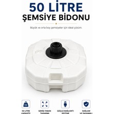 Düvenci 50 Litre Şemsiye Bidonu Beyaz
