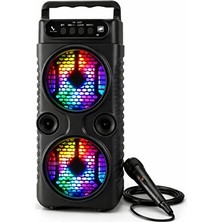 Orvessa Ledli Renkli Işıklı Bluetooth Hoparlör, Yüksek Ses ve Taşınabilirlik