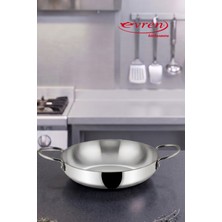 EVREN MUTFAK 20 cm Katmanlı Multi Metal Katmanlı Çelik Sahan 2 mm (Indüksiyonlu Ocağa Uyumlu)