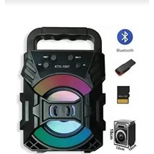 Orvessa Taşınabilir Siyah Müzik Çalar, Bluetooth ve Ses Bombası Özellikleriyle Bluetooth Hoparlör