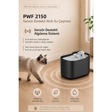Premier Akıllı Otomatik Sensörlü Kedi Köpek Paslanmaz Çelik Su Çeşmesi 2,5l - Petmate Flowsense Pwf 2150