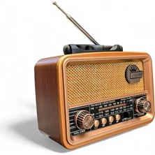 Orvessa Mini Eskitme Nostaljik Radyo ve Alarm Saatli Dekoratif Ürün Alarm Saatli Radyo