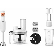Lura 1200W 1.75 L Paslanmaz Çelik Rendeli Blender Seti Beyaz