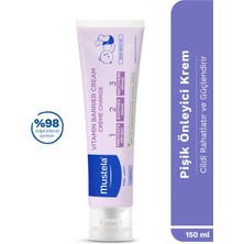 Mustela Vitamin Bariyer 1.2.3. Bebek Pişik Önleyici Koruyucu Nemlendirici Doğal Kökenli Bakım Kremi 150 ml