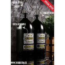 TheBRo 1 Litre Vintage Special Edition  Zeytinyağı Şişesi Ayçiçek Yağı Şişesi Yağdanlık
