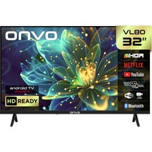 Onvo 32VL80F3HA 32'' 82 Ekran Uydu Alıcılı HD Ready WhaleOS LED TV