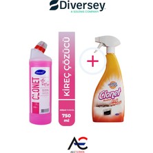 Diversey Clonet Temizlik Paketi ( 1 Adet Mutfak Temizleyici + 1 Adet Banyo ve Kireç Çözücü ) 2'li Set