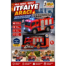 Marka Asya Oyuncak Pilli,Sesli,Işıklı İtfaiye 998-55B