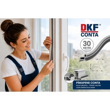 Pvc Kapı ve Pencere Fitili 30 Metre Gri