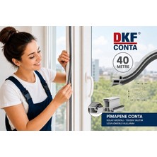 Pvc Kapı ve Pencere Fitili 40 Metre Gri