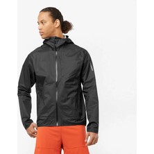 Salomon Bonatti Waterproof Erkek Siyah Koşu Ceketi