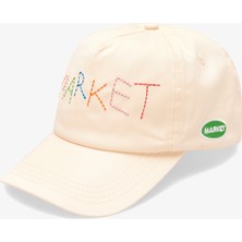 The Market Soft Stitch 5 Panel Unisex Krem Şapka
