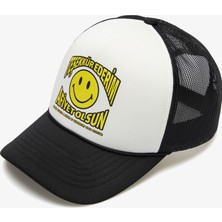 Market x House Of Superstep Smiley Trucker Erkek Beyaz Şapka