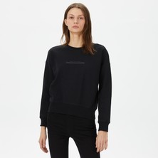 Columbia Bar Split Kadın Siyah Günlük Sweatshirt