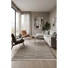 Rovigo Home Şönil,exclusive ,dokuma, Kaymaz Taban Iskandinav Salon Halısı, Vizon