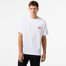 Leo Spray Paint Unisex Beyaz T-Shirt
