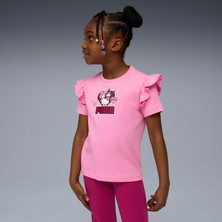 Puma  x Hk&fr Ruffle  Çocuk Pembe T-Shirt